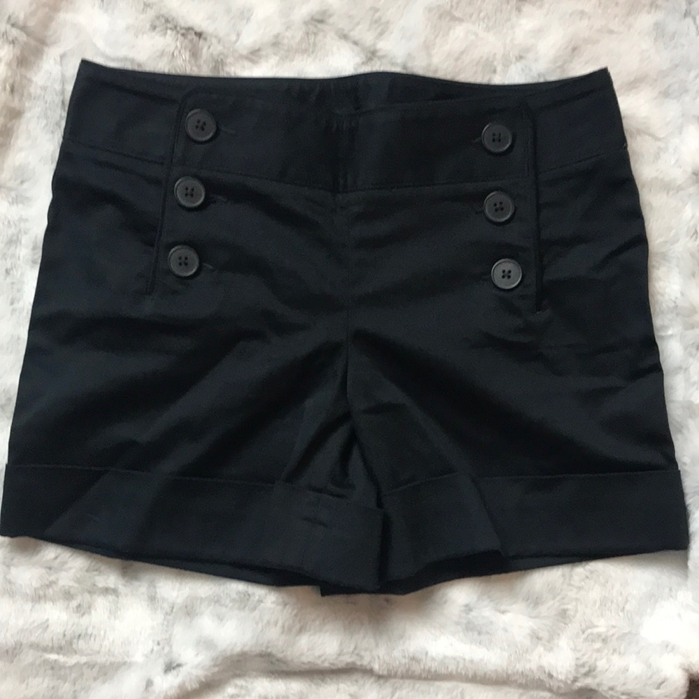 Navy Blue Tailored Shorts